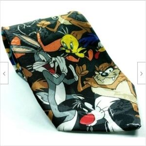 Looney Tunes Taz Bugs Bunny Tweety Necktie